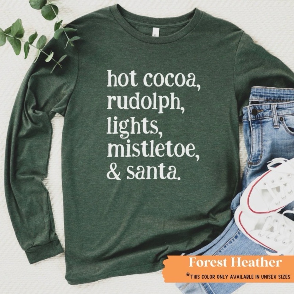 Gildan - Holiday / Christmas Long Sleeve T - Shirt.